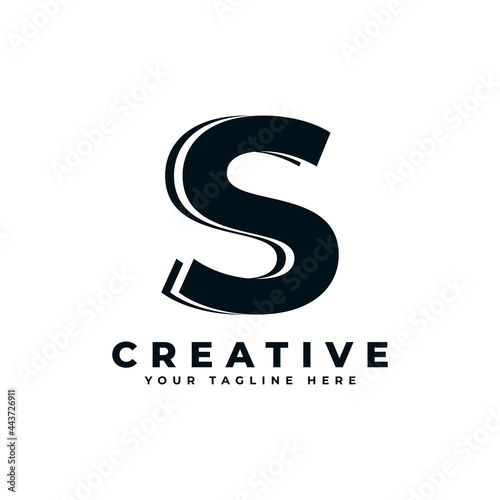 Creative Initial Letter S Logo Design. Usable for Business and Branding Logos. Flat Vector Logo Design Ideas Template Element.