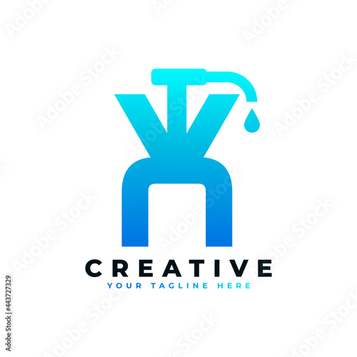 Antibacterial Hand Sanitizer Logo. Initial Letter X with Hand Sanitizer Logo.