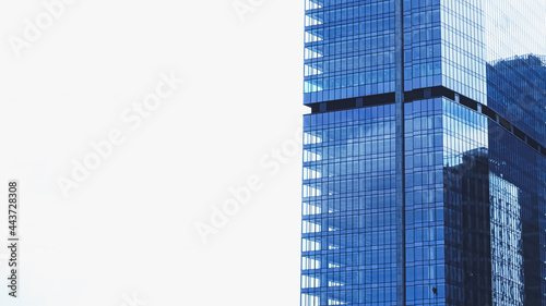 Corporate office building in financial district, modern skyscraper in city downtown, commercial real estate business and contemporary architecture concept