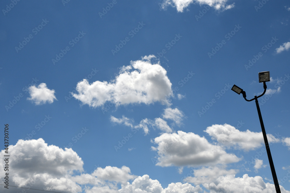 blue sky with clouds