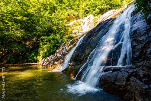 Konstfotografi White Oak Canyon and Cedar Run trail loop waterfalls in Shenandoah National Park