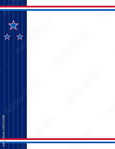 American style design letter ratio - Vector Illustration