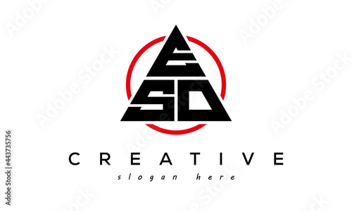 ESO triangle letter with circle logo