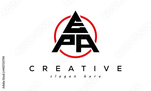 EPA triangle letter with circle logo