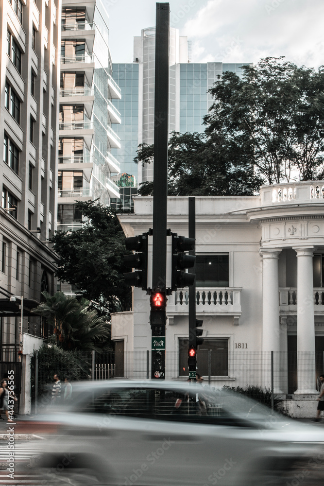 Fototapeta premium Urban Paulista Avenue São Paulo City Brazil