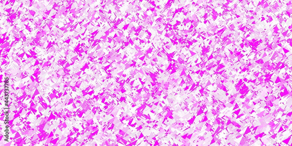 Light Purple, Pink vector texture with triangular style. Light Purple, Pink vector texture with triangular style.