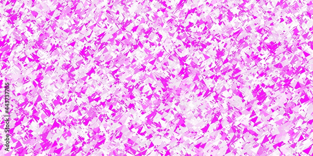 Light Purple, Pink vector texture with triangular style.