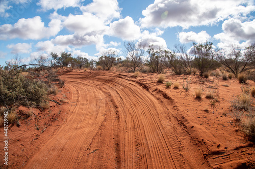 The red dirt roads of South Australian deserts.