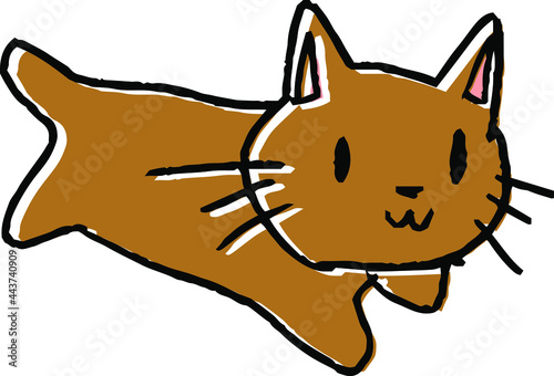 子供が描いたかわいい猫