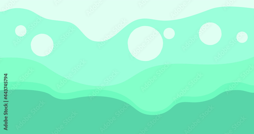 Green to success. Modern Minimalist Style. Vector Illustration For Posters