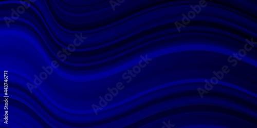 Fototapeta Naklejka Na Ścianę i Meble -  Dark BLUE vector texture with wry lines.