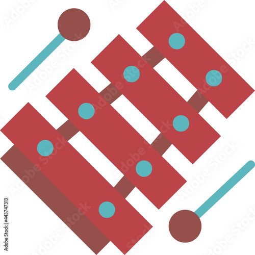 xylophone flat icon