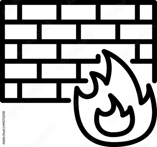 firewall outline icon