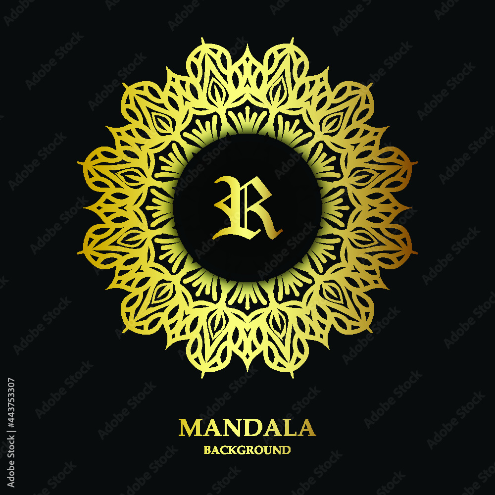 gold mandala background