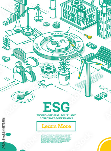 ESG Concept of Environmental, Social and Governance.