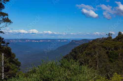 オーストラリア ニューサウスウェールズ州のブルー・マウンテンズ国立公園の風景