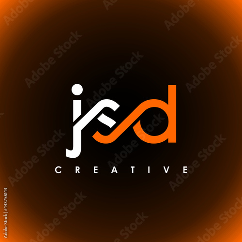 JSD Letter Initial Logo Design Template Vector Illustration
