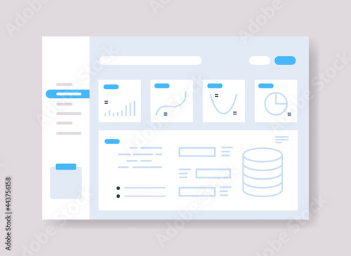 infographic dashboard template with graph statistics data analysis information graphic financial administration