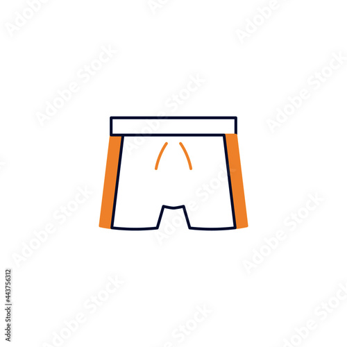 Boxer pants icon in color icon, isolated on white background 