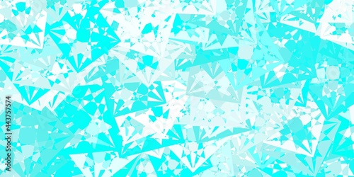 Light Green vector texture with random triangles.