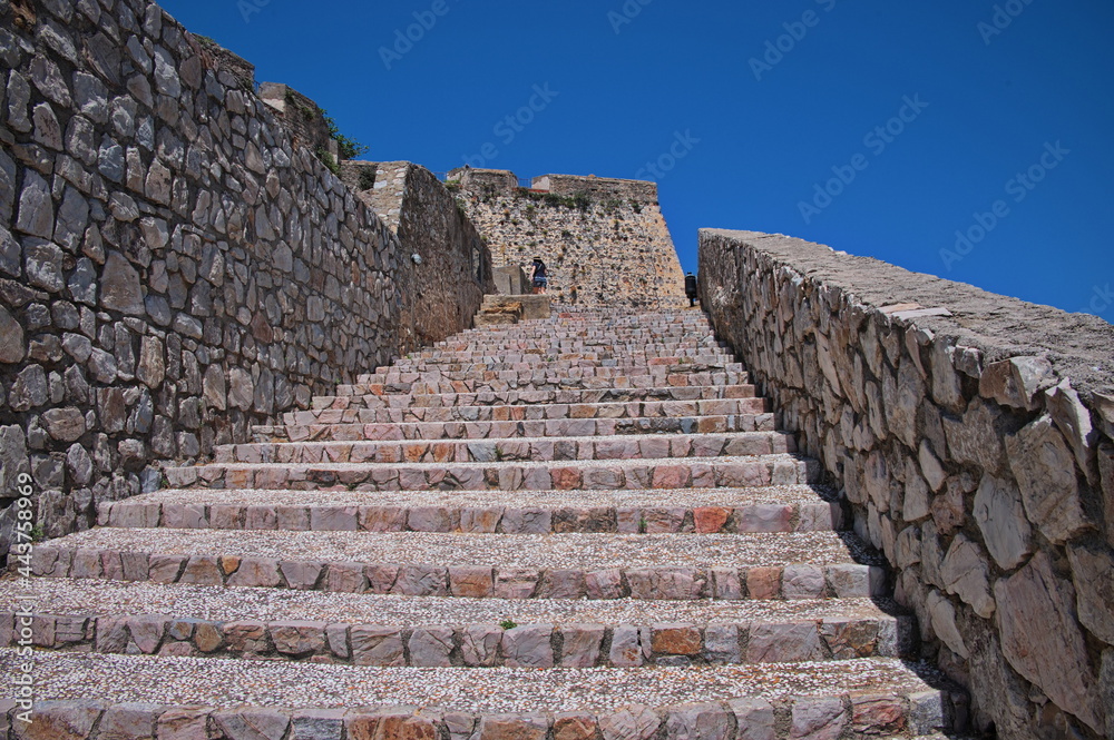 Stone stairs of old fortress