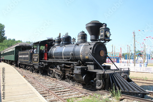 Locomotive At Station, Fort Edmonton Park, Edmonton, Alberta