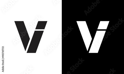 initial letter VI logo design on luxury background. IV icon logo design. VI elegant  and Professional letter icon design on background. V I VI IV