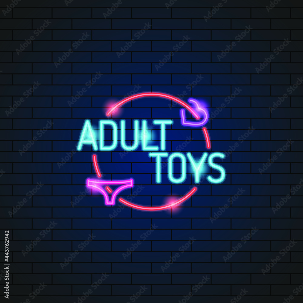 Abstract Sex Shop Heart Adult Toys Neon Light Electric Lamp Background Vector Design Style Signage Advertising Design Template Logo Logotype Symbol Sign Abstract Sex Shop Heart Adult Toys Neon Light Electric Lamp Background Vector Design Style Signage Advertising Design Template Logo Logotype Symbol Sign