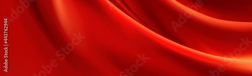 赤い布。ドレープ背景。高級感。ラグジュアリーなイメージ
