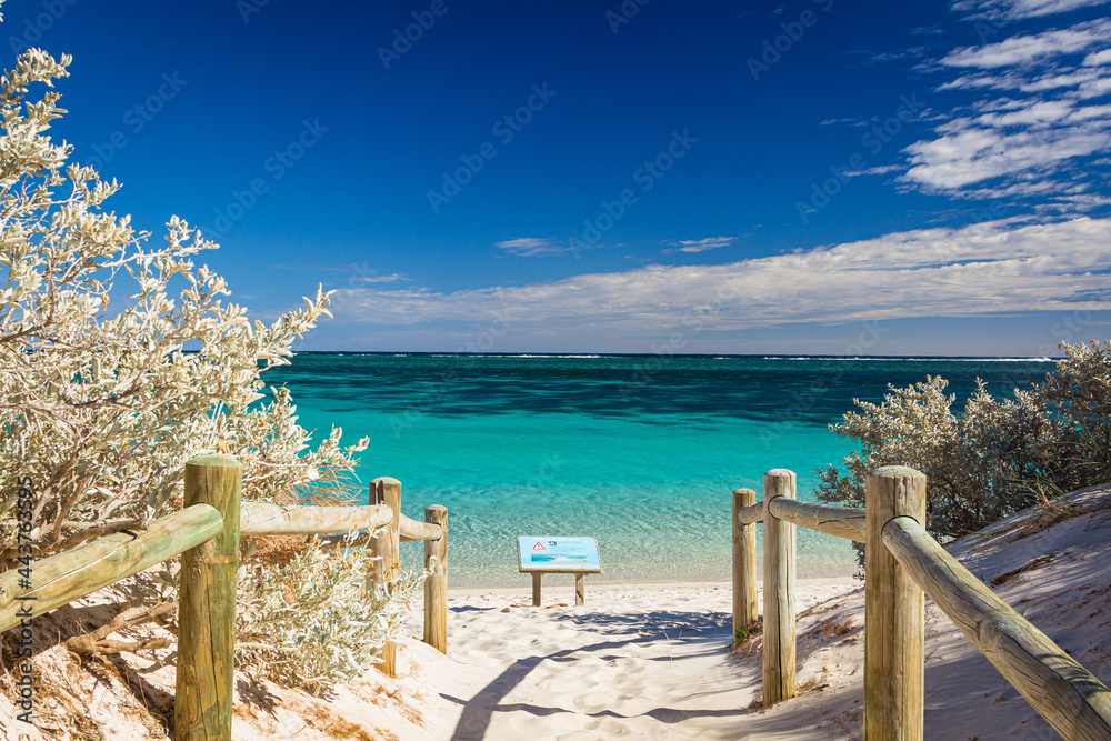 Obraz premium オーストラリア 西オーストラリア州のエクスマウスのタウン・ビーチ