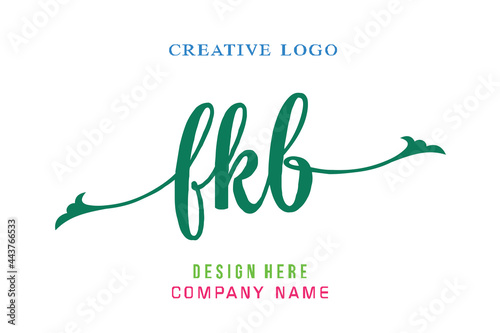 FKB lettering logo is simple, easy to understand and authoritative photo