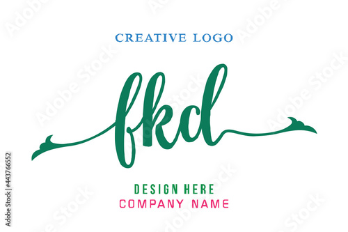 FKD lettering logo is simple, easy to understand and authoritative
