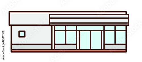 Vacant property in the shape of a convenience store