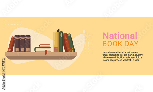 National Book Lovers Day Template Design. Vector Illustration. book lovers day.