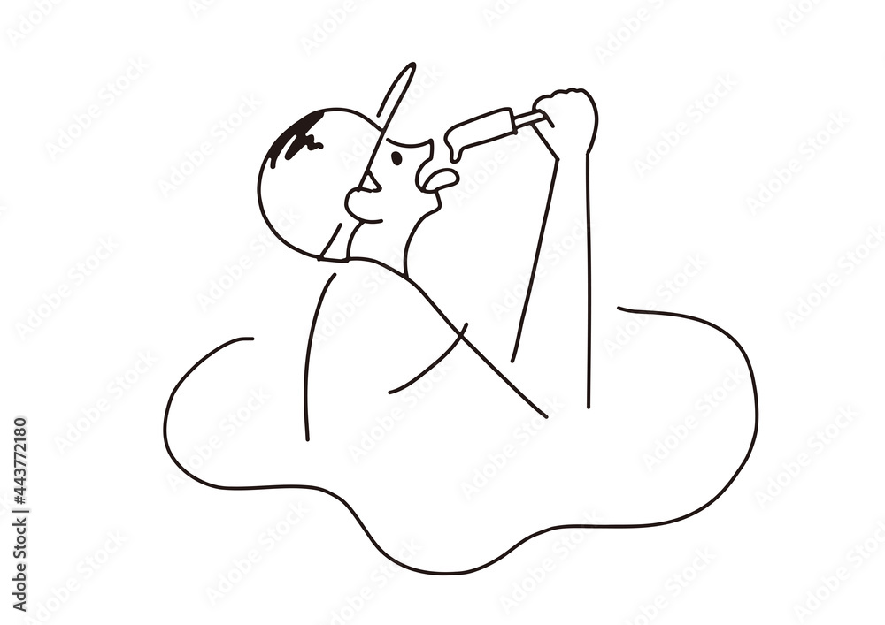 アイスを食べる男の子を描いたアイコン風線画イラスト Stock Vector Adobe Stock アイスを食べる男の子を描いたアイコン風線画イラスト Stock Vector Adobe Stock
