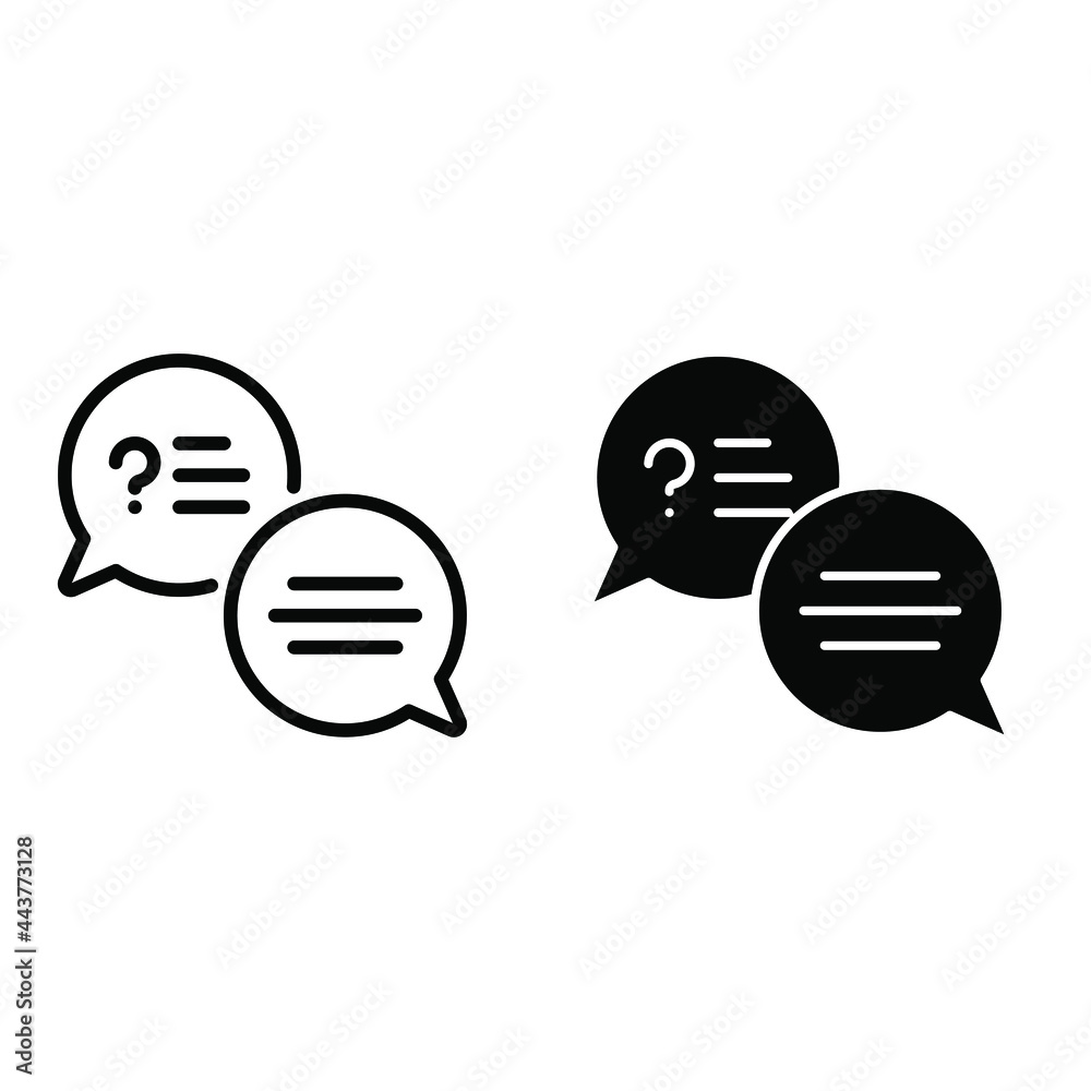 Question Related icon vector set. faq illustration sign collection. answer symbol or logo. Question Related icon vector set. faq illustration sign collection. answer symbol or logo.