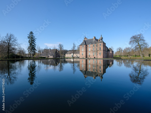 Historical castle Cannebrugh in Vaassen, Gelderland province, The Netherlands