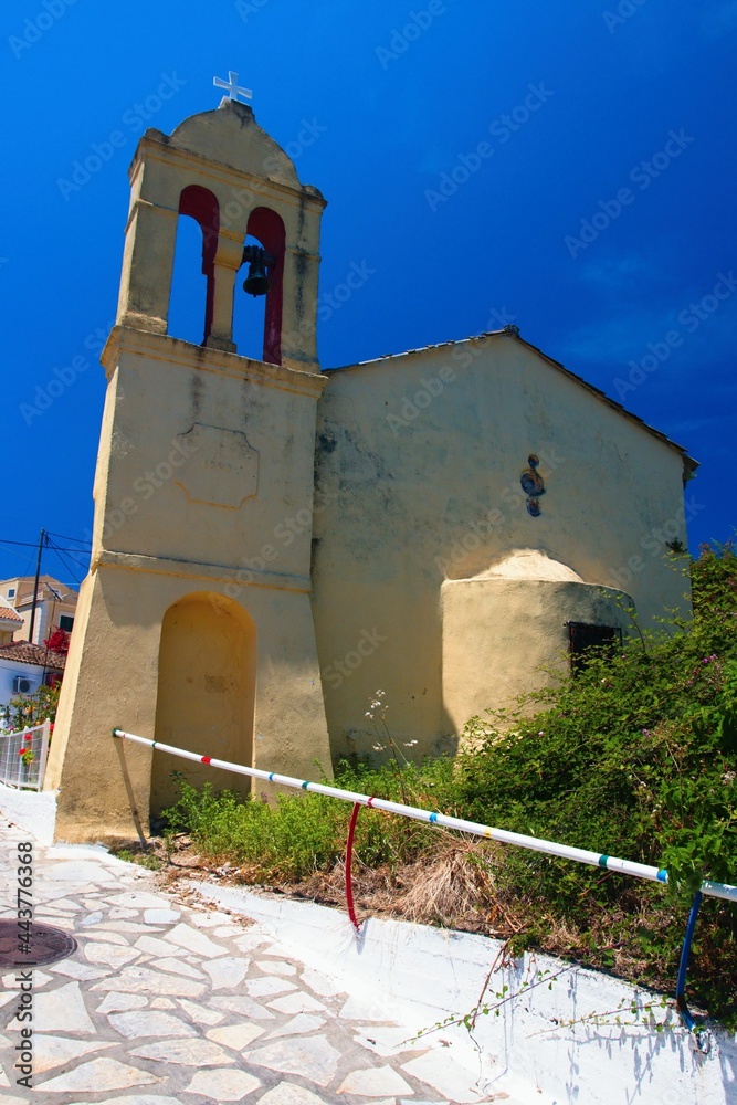 Orthodox church in the town of Moraitika on the island of Corfu.