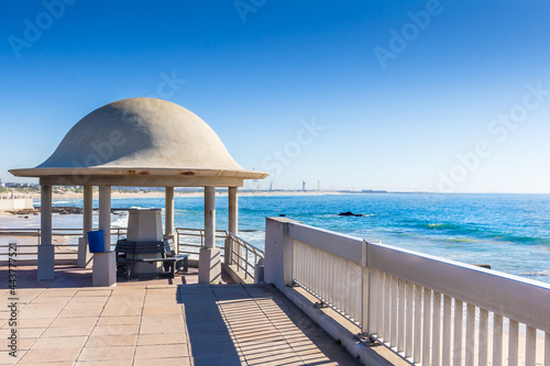 Famous "Tin Hat" at Humewood Promenade at Port Elizabeth beach front in South Africa - Promenade Dome erected in 1923