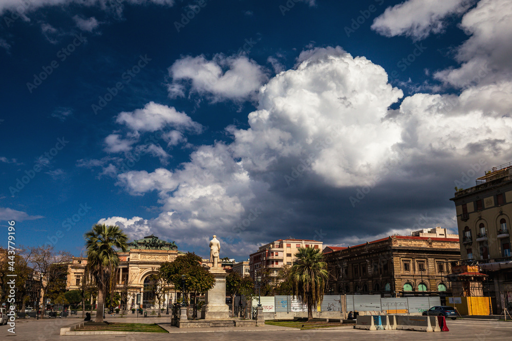 Palermo Inner City on a stormy day