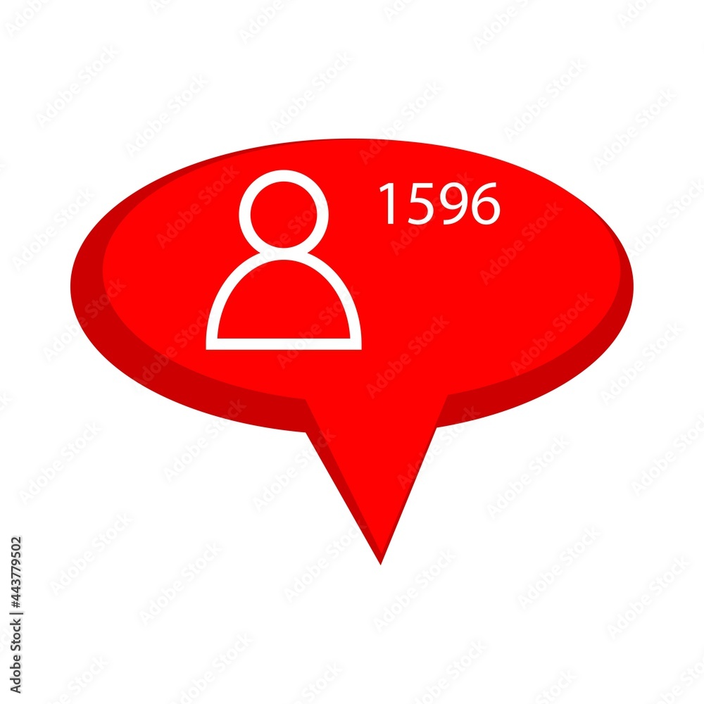 Follower icon followers and nice styles design Vector Follower icon followers and nice styles design Vector