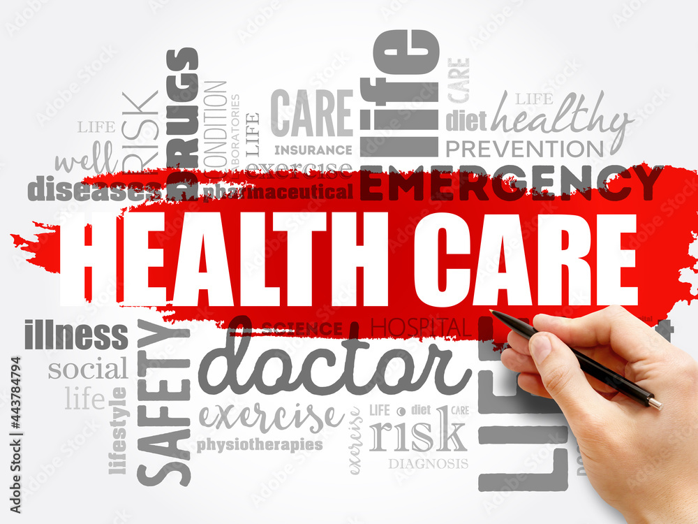 Health care word cloud collage, health concept background Health care word cloud collage, health concept background