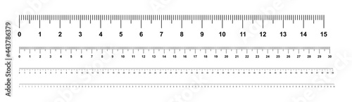 Measuring Rulers, centimeters. ruler 100 cm. measuring tool. ​isolated on white background