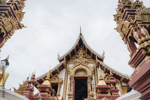 Buddhist temple of Wat Rajamontean in Chiang Mai, Thailand.