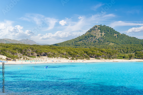 Landscape with Cala Agulla and beautiful coast at Cala Ratjada of Mallorca, Spain photo