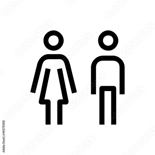 female and male toilet icon