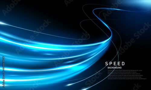 Abstract speed line background poster with dynamic. technology network Vector illustration. photo