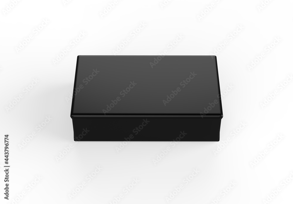 Soap and butter block wrap box mockup on isolated white background, packaging product package for design presentation, 3d illustration Soap and butter block wrap box mockup on isolated white background, packaging product package for design presentation, 3d illustration