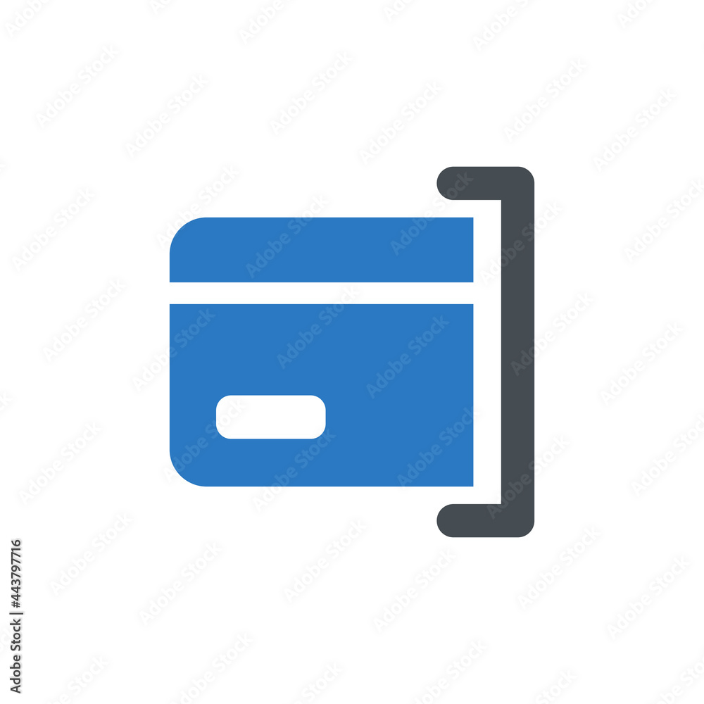 ATM withdrawal icon vector graphic illustration ATM withdrawal icon vector graphic illustration