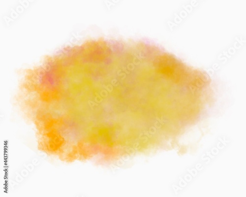yellow haze watercolor splash painted background, pastel color with pattern cloud texture effect, with free space to put letters illustration wallpaper,concept autumn